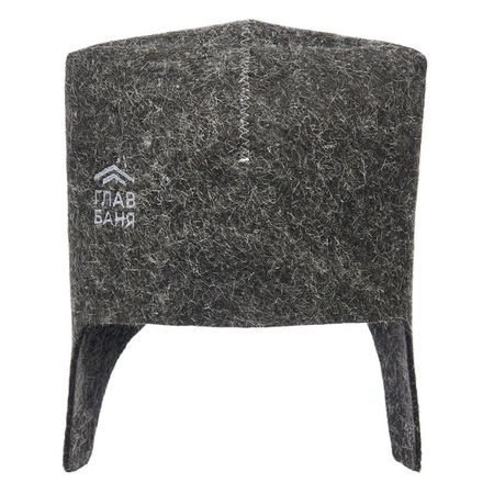 шапка банная Шапка банщика войлок с вышивкой серая шифоновая занавеска tounw белая с очной вышивкой