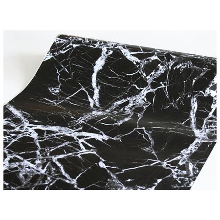 пленка самокл. Deluxe Standart 45смх2м мрамор черный, арт.8021404 пленка самокл gekkofix 45смх2м красная глянец арт 10036