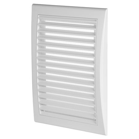 решетка вентиляционная AWENTA 175х250мм TL3 с сеткой пластик белая передняя решетка автомобиля сетка от насекомых и пыленепроницаемая сетка декоративная внешняя крышка для changan avatar 07 2024 2025 абс пластик