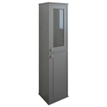 шкаф-пенал подвесной SANFLOR Модена 34см серый шкаф пенал подвесной sanflor модена 34см белый