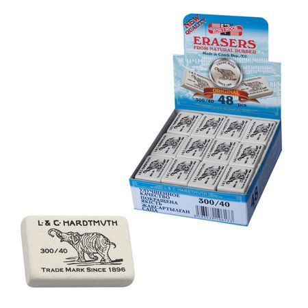 ластик KOH-I-NOOR белый прямоугольный Слон 355х23х8мм натуральный каучук faber castell пластичный ластик