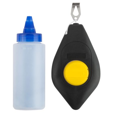 шнур разметочный FIT 30м + синяя краска 125 гр льняная синяя дорожка для стола