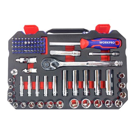 набор бит и головок WORKPRO 1/4