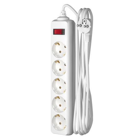 сетевой фильтр ФОТОН 3м 5 гнезд 10А с выключателем с/з белый сетевой фильтр фотон 2м 5 гнезд 10а с выключателем с з