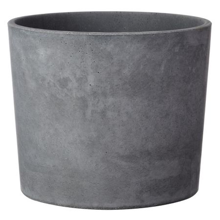 кашпо из бетона Кедр серый 2,7л