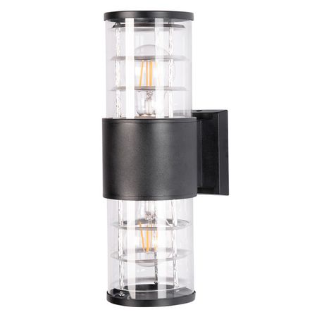 светильник уличный настенный ARTE LAMP Токио E27 2х40Вт метал, стекло, черный оконная линза для защиты от лазера wsx совместимая с raytools precitec ospri bodor 34 защитное стекло для станков для лазерной резки