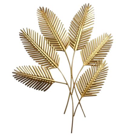 декор настенный из металла Букет листьев 480х30х610мм золотой декор настенный la favola гардения 40х28 см