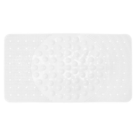 коврик для ванны Лужайка 38х68см антискользящий белый коврик для ванны морская галька 36х69см антискользящий