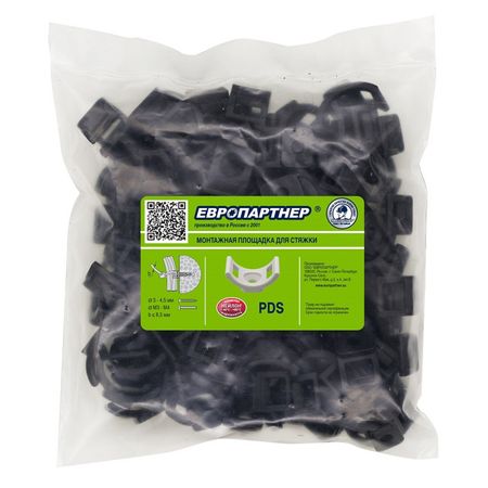 площадка для хомутов нейлоновая 14x25мм чёрная 100шт hafele монтажная площадка крестовая 0мм 329 71 500