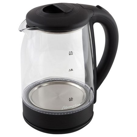чайник МАТРЁНА MA-009 1500Вт 2л стекло черный тепловентилятор engy ртс 308a 1500вт 2 режима серый