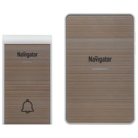 звонок беспроводной NAVIGATOR IP20/IP44 2хАА А23 36 мелодий бежевый музыкальная шкатулка белая abs 35 мелодий