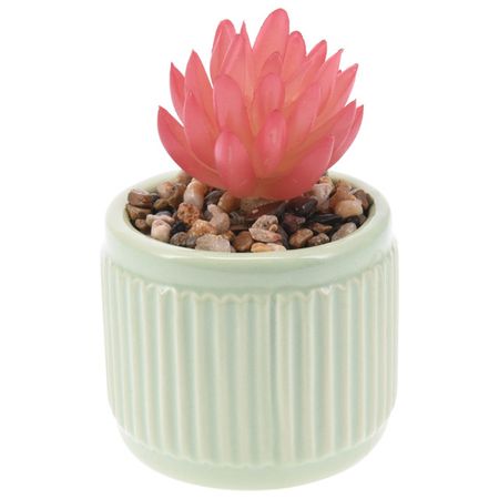 растение искусственное  Суккулент в горшке 9см в асс-те ель искусственная настольная actuel в горшке с шишками 20 см 1 шт в ассортименте