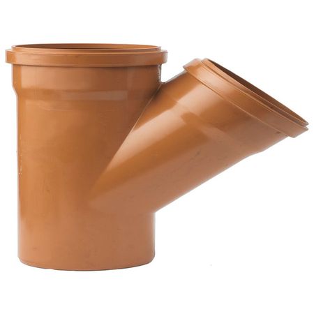 тройник для наружной канализации 160мм 45гр заглушка для наружной канализации ostendorf 160мм