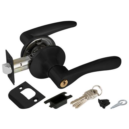 ручка-защелка PUNTO 6020 BL-E ключ/фиксатор черный ручка защелка punto 6020 bl e ключ фиксатор