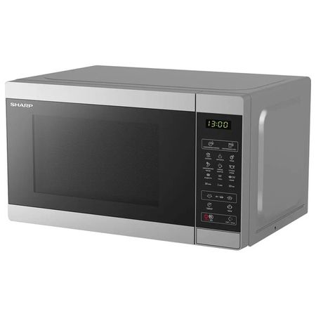 печь СВЧ SHARP R6800RSL 800Вт 20л гриль серебристый bseed сенсорные переключатели zigbee 1 2 3 gang