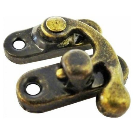 замок курковой для шкатулок 32х28мм бронза винтажный замок для шкатулок 2 шт