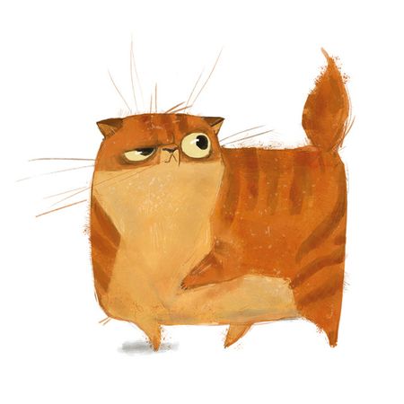 постер РЫЖИЙ КОТ канвас 400х400мм постер hangin scroll