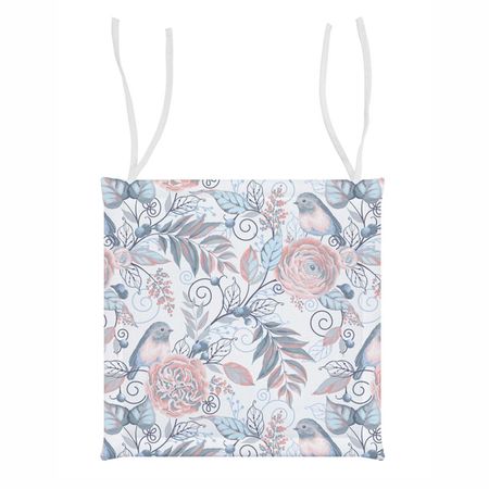 сиденье для стула VEROSSA Птички серые 40х40см, арт.757405 мини светящиеся в темноте птички из смолы 50 шт