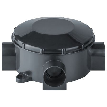коробка монтажная NAVIGATOR 70х35 IP42 распаячная открытого монтажа трехрожковая черная коробка монтажная к 227