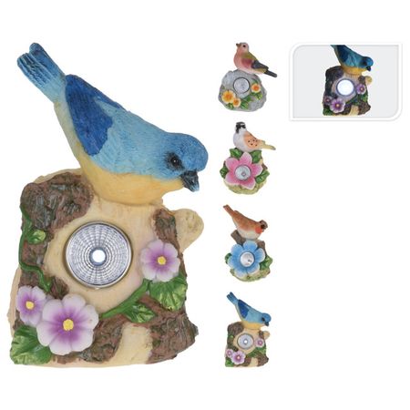 фигура садовая-светильник Птица 9х6,5х11,5см на солнечной батарее пластик в ассортименте отпугиватель птиц на солнечной батарее 3 шт