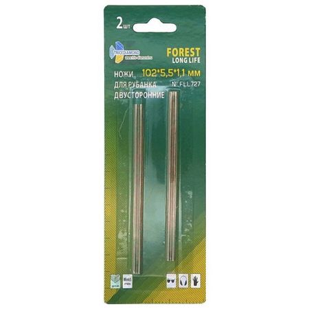 ножи для электрорубанка TRIO-DIAMOND 102х5,5х1,1мм  двусторонние 2шт ножи для электрорубанка trio diamond 82х5 5х1 1мм двусторонние 2шт