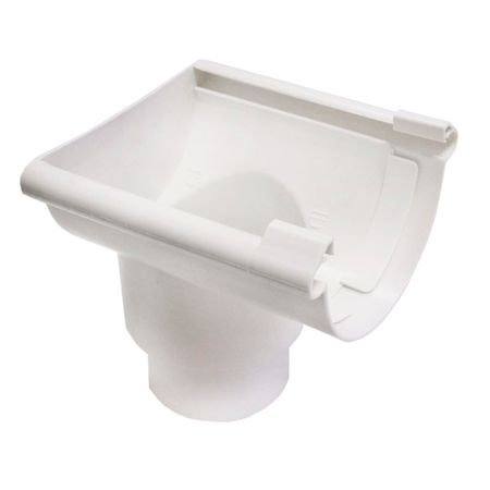 воронка желоба IMPLAST универсальная торцевая G130/80  80/100 мм белая воронка для консервирования xinchen zh1001