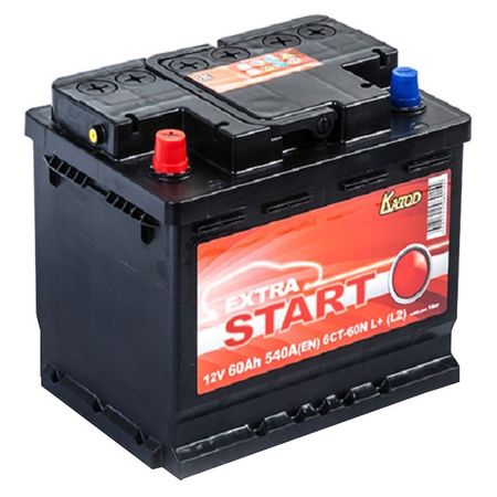 аккумулятор автомобильный  EXTRA START 60N L+ автомобильный регулятор генератора для jac refine m3 s3 m5 14v 110a