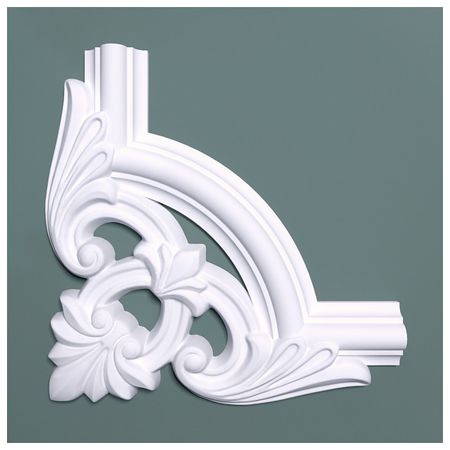 угол декоративный BELLO-DECO М12У2 225х225мм полимер(xps) белый, арт. 00-00104777 угол декоративный bello deco м12у2 225х225мм полимер xps белый арт 00 00104777