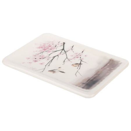 мыльница настольная РЫЖИЙ КОТ Сакура керамика белый библиотека ароматов сакура 90гр