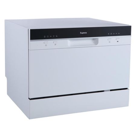 машина посудомоечная настольная БИРЮСА DWC-506/5 W 6 комплектов белая машина настольная посудомоечная бирюса dwc 506 7 m 6 комплектов серебристый