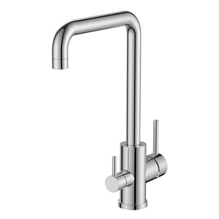 смеситель для кухни VODA FW519 канал для фильтра нержавейка хром картридж для смесителя 35мм на ножках