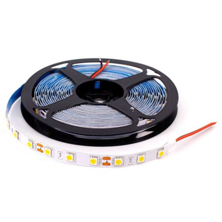 лента светодиодная LEEK 5050-60 14,4Вт 3000K IP20 12В 5м светодиодные чипы otcrree 5w xte xpg2 lg3535 5050