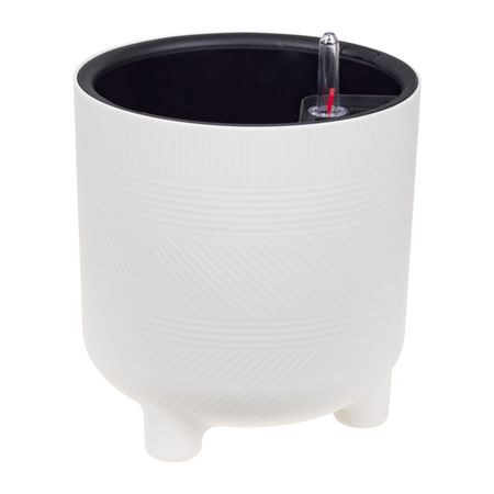 кашпо Шэнк d220мм 6,5л белое с вставкой и автополивом кашпо флориан белое d250мм 11л с автополивом