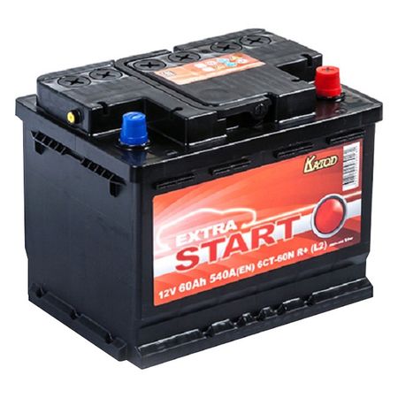 аккумулятор автомобильный  EXTRA START 60N R+ автомобильный регулятор генератора для jac refine m3 s3 m5 14v 110a