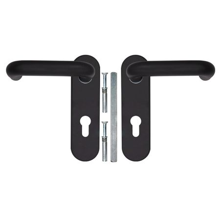 ручка дверная на планке FUARO DH-0433 для противопожарных дверей черный с пружиной ручка дверная на планке fuaro dh 0433 ss с пружиной для противопожарных дверей нержавеющая