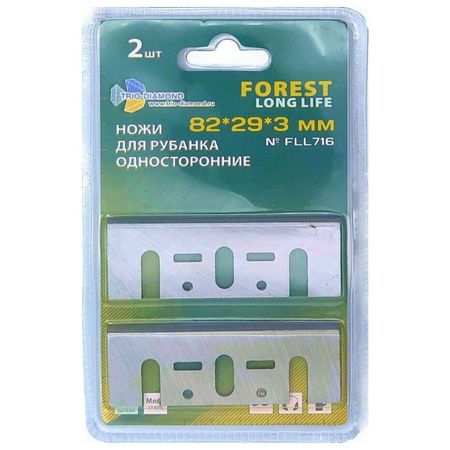 ножи для электрорубанка TRIO-DIAMOND 82х29х3мм односторонние 2шт ножи для электрорубанка trio diamond 82х5 5х1 1мм двусторонние 2шт