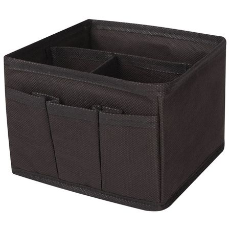 органайзер для косметики РЫЖИЙ КОТ 150х150х120мм черный органайзер универсальный рыжий кот   5 секций 40х40х13см спанбонд