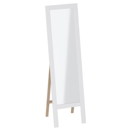 зеркало напольное Калгари 515x400x1700мм дуб натуральный светлый/белый матовый натуральный кристалл кварц белый кластер