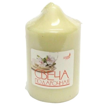 свеча-столбик 5х10см 10ч/г белая без аромата свеча столбик lumi 7х18см 43ч г белая без аромата