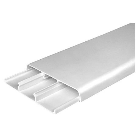 наличник плоский с кабель-каналом белый 2200х70х10мм ПВХ наличник веллдорис белый 70мм телескопический