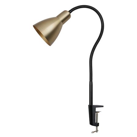 лампа настольная ARTSTYLE 1х25Вт E27 на струбцине латунь крючок для халата hotaan классический аметитная латунь