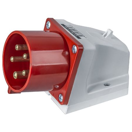 вилка  силовая кабельная NAVIGATOR  стационарная 32А 380В 3P+N+PE IP44 красный автоматический резервный переключатель earuelectric 3 фазы 4 фазы 125а 380в