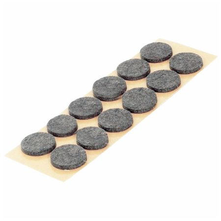 подкладка фетр 35мм круг серый 12шт