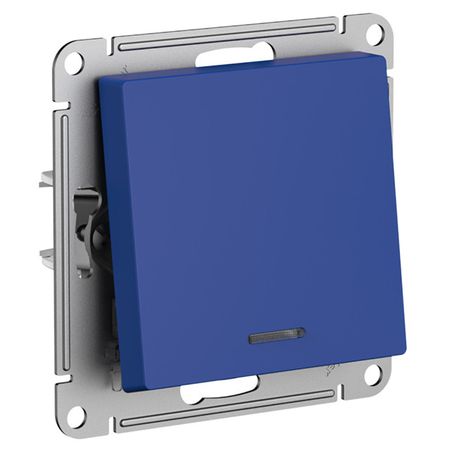 выключатель 1-клавишный SCHNEIDER ELECTRIC Atlas Design с/и аквамарин переключатель 1 клавишный schneider electric atlas design 10а с и