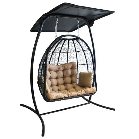 кресло подвесное GREENGARD двойное из искусственного ротанга Остин (до 200кг) кожаная подушка для заднего сиденья мотоцикла пассажирского сиденья для bmw s1000r k47 2013 2018 и s1000rr k46 2015 2016 2017 2018