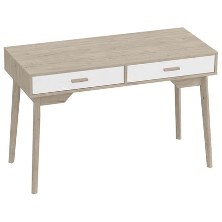 стол письменный Калгари 1200x540x770мм дуб натуральный светлый/белый матовый натуральный кристалл кварц белый кластер