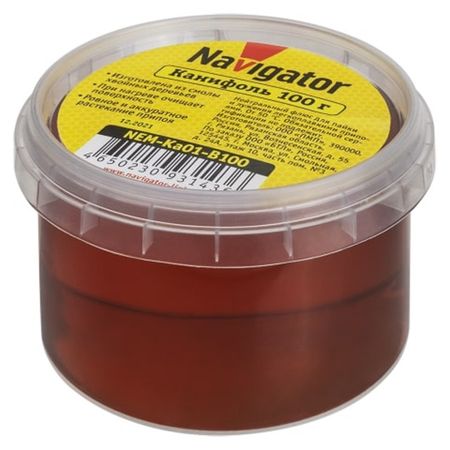 канифоль паяльная NAVIGATOR нейтральная 100г бессвинцовый паяльный флюс канифоль 10г