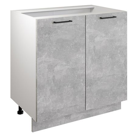 кухонный шкаф напольный Симпл 800х526х820мм 2 двери ателье бетон ЛДСП