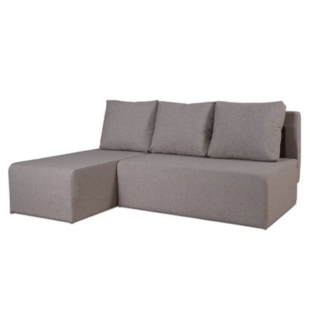 диван угловой Мажор 1950х800х1400мм рогожка мокко