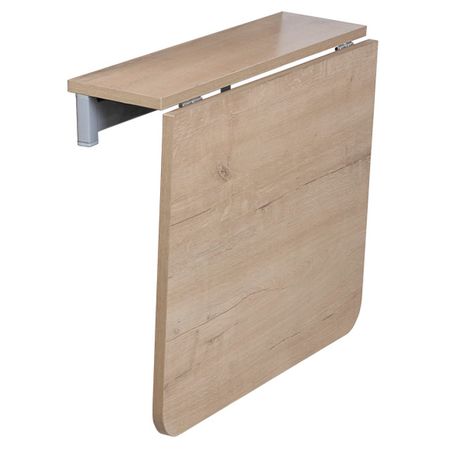 стол откидной настенный КУПЕ 600х162(590)х450мм дуб бунратти/серый ЛДСП/металл дверь купе экспресс 2 2052х796х40мм для шкафа 2200х800мм серый диамант лдсп